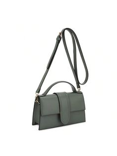 sage Casual,Elegant,Glamorous,Fashionable Collar  PU Leather Plain Box Bag Embellished   Women Bags Green Rectangular Baguette Bag With Mobile Phone Pocket, Solid Rectangular Baguette Bag With Adjustable Strap, Rectangular Flap Bag With Adjustable Handle, Rectangular Solid Baguette Bag With Adjustable Strap, Green Rectangular Evening Bag, Green Rectangular Evening Satchel, Green Rectangular Flap Bag With Adjustable Strap, Green Crossbody Shoulder Bag With Adjustable Handle, Green Shoulder Bag With Adjustable Handle