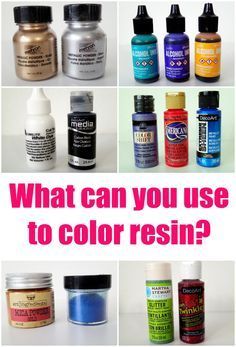 the words what can you use to color resin?