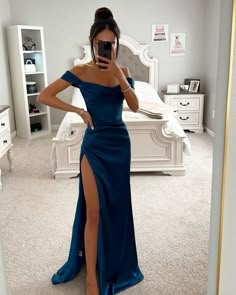 Short Sleeve Prom Dresses, Navy Blue Formal Dress, Tight Prom Dresses, Silk Prom Dress, Navy Prom Dresses, Split Prom Dresses, Navy Blue Prom Dresses, Classy Dresses