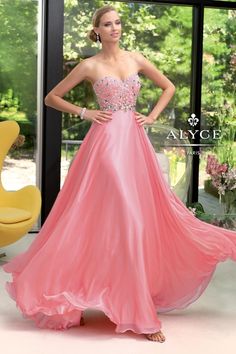 Alyce - Silky Chiffon Gown Alyce Paris Prom Dresses, Prom Dress 2013, Alyce Paris, 2014 Dresses, Prom Dress Styles, Chiffon Prom Dress, Cheap Prom Dresses