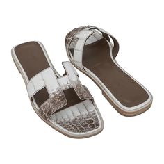 Hermes Himalaya Oran Sandal Matte Alligator Flat Shoes 39 / 9 For Sale at 1stDibs | himalayan chypre, hermes chypre himalaya, chypre himalaya hermes Hermes Slippers, Alligator Shoes, Hermes Oran, Hermes Box, Wood Heel, Over The Top, Flat Shoes, Slide Sandals, Slip On Sandal