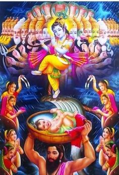 the birth of lord rama is depicted in this painting