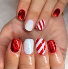 Simple Christmas Nails, Emerald Nails, Unghie Sfumate, Holiday Nails Christmas