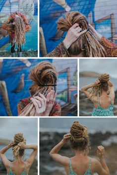 Dread Care, Stile Hippie Chic, Rasta Hair, Dreads Care, Hairstyle Updo, Natural Dreads