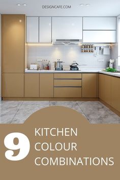 an image of a kitchen with the title 9 kitchen color combinations