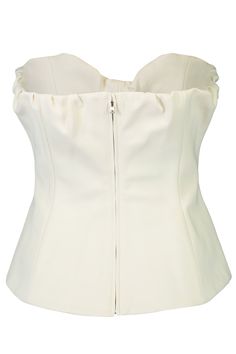 Victoria Beckham corset top in antique white. 100% Cotton, Lining: 70% Cotton, 30% Polyamide Dry Clean Made in Portugal Luxury White Corset, White Fitted Vintage Corset, Luxury Cream Corset, White Vintage Underbust Corset, Cream Corset Top, Victoria Beckham Outfits, Casual Evening, Western Chic, Swim Skirt