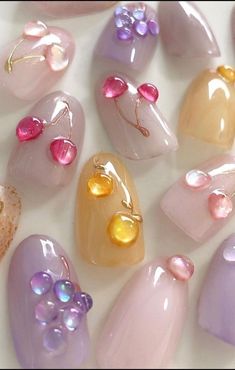 May Nail Art, Fantasy Nails, Print Nails, Jelly Nails, Ideas Nails