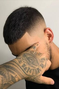 Crew Cut Hair, Very Short Hair Men, Men Fade Haircut Short, Short Fade Haircut, Buzz Cut Hairstyles, Mens Haircuts Short Hair, Men Haircut Curly Hair, Men's Short Hair, Mens Fade