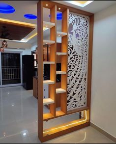 Wooden Partition for drawing room, jaali partition, separator for drawing dinning room, latest partition designs Wooden Partition Design, Wooden Partition, Modern Partition, Room Partition Wall, Partition Ideas, Partition Designs, Wall Partition Design, Drawing Room Design, Wall Partition