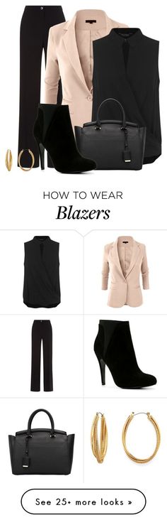 "Work Wardrobe 7" by vanessa-bohlmann on Polyvore featuring Damsel in a Dress, LE3NO, Miss Selfridge, ALDO and Diane Von Furstenberg Neutral Blazer, Women Work Outfits, Cream Blazer, Tan Blazer, Professional Wear, Suit Women, Work Style, Professional Dresses