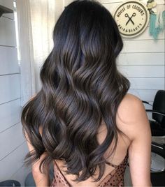 Dark Brown Hair With No Highlights, Chocolate Brown Black Hair, No Bleach Balayage Black Hair, Dark Chocolate Hair With Highlights, Cool Dark Brown Hair Color, Diy Airport, Dark Brown Hair With Babylights