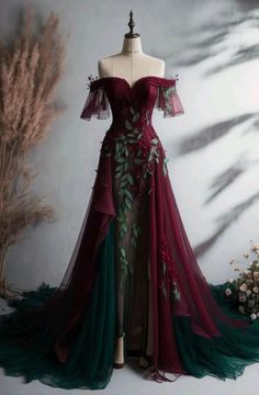 Prom Dress Vintage, डिजाइनर कपड़े, Burgundy Prom, Fantasy Dresses, Vintage Prom, Burgundy Prom Dress, Prom Dresses Vintage, Fantasy Gowns