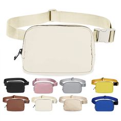 PRICES MAY VARY. LIGHTWEIGHT AND PORTABLE: Weighing just 0.22lb (100g), this fanny pack for women and men is incredibly lightweight, making it perfect for daily use. Its minimal weight ensures that it won’t add unnecessary bulk, allowing you to carry your essentials comfortably throughout the day COMPACT YET SPACIOUS DESIGN: This fashion waist bag offers a 1L capacity with dimensions of 8" x 1.3" x 5", providing ample room for essentials like your cellphone, wallet, keys, shopping cards, and a p Cheap Beige Belt Bag With Pockets, Cheap Beige Pouch Belt Bag, White Belt Bag With Removable Pouch For Travel, Beige Belt Bag With Detachable Strap For Travel, Versatile White Belt Bag With Removable Pouch, Running Waist Pack, Women Crafts, Women Crossbody Bag, Waist Pack