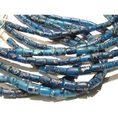 19th C. Venetian Blue Triple Inlay "Eye" Beads – Beads of Paradise Spindle Whorls, Jewelry Holiday, African Trade Beads, Beaded Curtains, Eye Beads, African Beads, Color Analysis, Trade Beads, Antique Glass