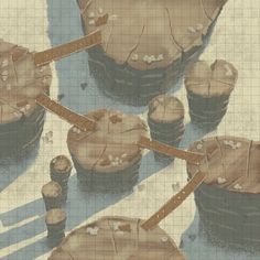 an image of some brown cakes with measuring tape on them