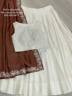 #priticollections #priticollections05 #garbaoutfits #chaniyacholi White Chaniya Choli, White Chaniya, Skirt Outfits Indian, Chaniya Choli Designs, Co Ords Outfits, Simple Frock Design, Choli Dress, Cotton Blouse Design, Navratri Dress