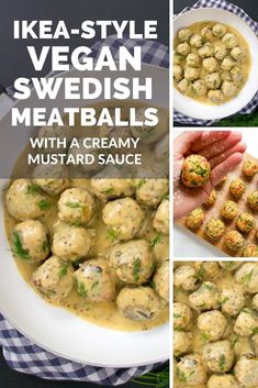 the recipe for swedish meatballs with creamy mustard sauce