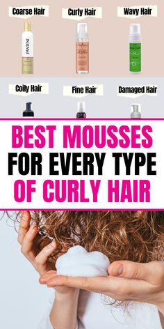 Find the perfect mousse for your curly hair with our expert reviews and recommendations. Learn about the key ingredients that make a difference and discover the best mousses for your hair type. Get the best mousse for curly hair and start achieving the styles you love. Diy Hair Mousse For Curly Hair, Moose For Curly Hair Natural Curls, Wavy Hair Mousse, Best Mousse For Curly Hair, Diy Hair Mousse, Mousse For Wavy Hair, Mousse Curly Hair, Hair Mousse For Curly Hair, Type Of Curly Hair