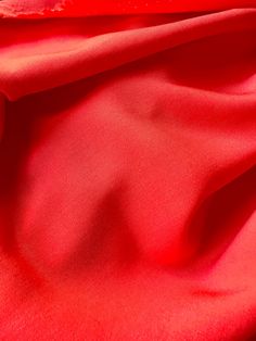 the red fabric is very soft and smooth