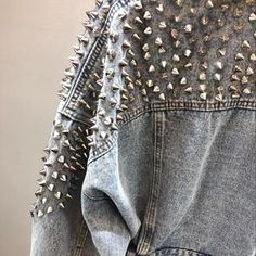 Jeans Bordados, Jacket Coat Fashion, Streetwear Long Sleeve, Autumn Streetwear, Jean Jacket For Girls, Cheap Jacket, Moda Jeans, Closet Goals