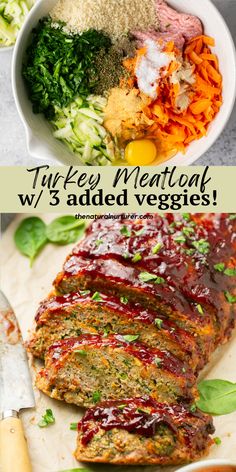 Making homemade Turkey Meatloaf Veggie Dense Dinner, Turkey Meatloaf With Veggies, Ground Turkey With Veggies Recipes, Vegetable Dense Meals, Meat Veggies Meals, Veggie And Meat Meals, Veggie Dense Meals, Hidden Veggie Recipes Dinners, Nutrient Dense Dinner Recipes