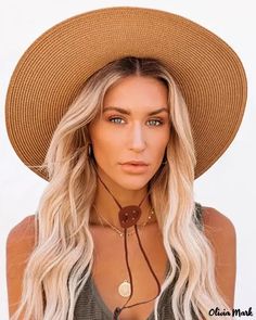 Olivia Mark - Straw Hat with Wide Brim and Tied Detail Honeymoon Outfits, Chic Pattern, Chic Accessories, Style Chic, Olivia Mark, Wide Brimmed, Straw Hat, Summer Wardrobe, Floppy Hat