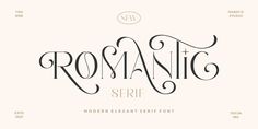 the font used for this type of lettering is called romantic serif, and it has been