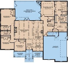 the floor plan for this home