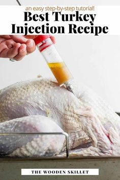 Turkey Injection Recipe - a delicious turkey injection recipe that adds ton of flavor and moisture to your Thanksgiving turkey! Turkey Injection Recipe - a delicious turkey injection recipe that adds ton of flavor and moisture to your Thanksgiving turkey! #turkeyinjectionrecipe #turkeyinjectionrecipes #turkeyinjectionrecipesthanksgiving #turkeyinjectionrecipesbutter