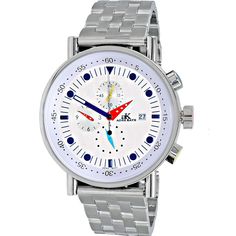 Stainless Steel case, Stainless Steel Bracelet, White dial, Quartz movement, Scratch resistant Mineral, Water resistant up to 5 ATM - 50 meters - 165 feet White Dial Watch, Watch Display, Mineral Water, White Band, Stainless Steel Band, White Dial, Stainless Steel Material, Steel Bracelet, Stainless Steel Bracelet