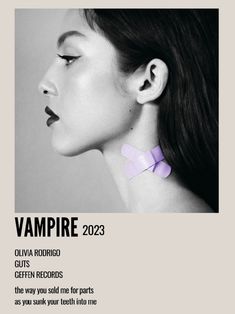 a woman with a purple bow on her neck is featured in the magazine vampire 2012