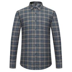 You will look captivating when graced in this casual-styled fashion shirt for men that is neatly designed with a single-breasted closure and a turndown collar. The standard fitting checkered shirt has a plaid pattern and full length regular sleeves. It's a pure cotton made shirt that is fashioned from a flannel fabric with a single patch pocket.

Specifications
Brand Name: GeraldBlack
Origin: CN(Origin)
Material: Cotton
Shirts Type: Casual Shirts
Sleeve Length(cm): Full
Collar: Turn-down Collar Smart Casual Outfit, Checkered Shirt, Turndown Collar, Men Shirt Style, Men's Shirts, Flannel Fabric, Smart Casual, Plaid Pattern, Shopping List