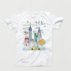 New York Illustration Tshirt Spiderman Nyc Shirt, New York T Shirts Ideas, I Heart New York Tshirt, New York Tshirt, Illustration Tshirt, New York City T Shirt Design, New York Illustration, Fall Tshirt, Cedar Grove