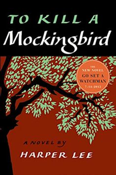 the cover of to kill a mockingbird by harper lee, with an image of a tree