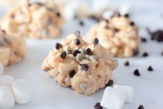 cookies with chocolate chips and marshmallows on top