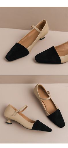 CHIKO Julita Square Toe Kitten Heels Mary Jane Shoes Mary Jane Shoes Heels, Work Shoes Women, Couture Shoes, Minimalist Shoes, Mary Jane Heels