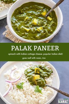 Simple and easy Palak Paneer is a popular Indian dish where Indian cottage cheese is cooked with spinach puree. Delicious and healthy! Great with naan! #indian #palakpaneer Spinach Puree, Cooking Spinach, Paneer Dishes, Indian Dinner, Paneer Recipes, Spinach And Cheese, Indian Food Recipes Vegetarian, Indian Cooking, Vegetarian Dinner