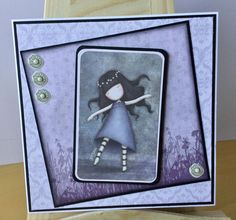 Gorjuss Doll, Gorjuss Cards Handmade, Santoro Gorjuss Cards Handmade, Paper Crafts, Frame, Home Decor