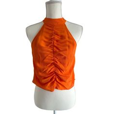 Staud Orange Ruched Tank Top Size 8 New New With Tags Never Worn Features: Tank Top Size: Womens 8 Summer Ruched Sides Top For Night Out, Summer Night Out Tops With Ruched Sides, Summer Tops With Ruched Sides For Night Out, Staud Sleeveless Summer Tops, Casual Spring Tops By Staud, Spring Casual Staud Tops, Casual Staud Tops For Spring, Casual Summer Tops By Staud, Casual Staud Tops For Summer