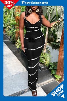 Black Sexy Casual Print Backless Spaghetti Strap Long Dress Dresses Chic Summer Bodycon Dress With Built-in Bra, Non-stretch Backless Bodycon Summer Dress, Summer Non-stretch Backless Bodycon Dress, Casual Summer Maxi Dress With Built-in Bra, Black Non-stretch Bodycon Dress For Summer, Summer Black Non-stretch Bodycon Dress, Trendy Black Bodycon Summer Dress, Trendy Black Bodycon Dress For Summer, Casual Fitted Strapless Suspender Dress