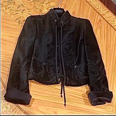 Gorgeous Elie Tahari Military Style Embroidered Jacket. Fully Lined. Worn Ones Or Twice. Just A Few Times. In Great Condition. Stunning!! Willing To Model. Elie Tahari, Embroidered Jacket, Military Style, Jacket Blazer, Military Fashion, Blazer Suit, Blazer Jacket, Suit Jacket, Jackets & Coats