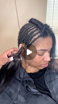 Wig With Leave Out, Lace Closure Sewin, Half Up Half Down Closure Sew In, Fall Sew In Hairstyles, Full Weave With Closure Sew Ins, Sew In Hairstyles Leave Out, Sew In With Frontal Closure, 2×6 Closure Sew In, Closure Sew In Braid Pattern