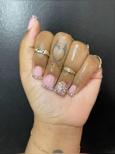 Baby Pink Nails, Drip Nails, Long Acrylic Nails Coffin, Unique Acrylic Nails