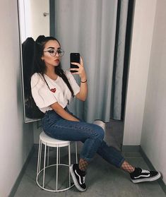 Fashion Outfits Cute, Cute Travel Outfits, 30 Outfits, Travel Outfits, Tumblr Outfits, Crop Top Outfits, Teenager Outfits, Pinterest Fashion, Modern Outfits