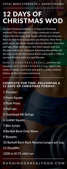 the 12 days of christmas wod workout plan