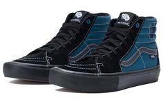 SciFi Fantasy x Vans Sk8Hi Pro VN0A4VCF061 Blue Vans Shoes, Vans Sk8 Hi Pro, Nb Shoes, Blue Vans, Lit Shoes, High Top Vans, Black High Tops, Vans Shop, Swag Shoes