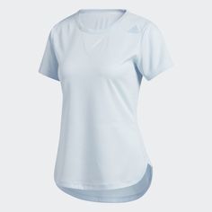 Entrena con comodidad bajo el sol. Domina cada postura de yoga en los días más cálidos. Esta camiseta de training no hará que la temperatura baje, pero sí puede ayudarte a rendir al máximo. Su tejido transpirable es ligero y suave al tacto. Su corte clásico no se ciñe al cuerpo por lo que favorece el flujo de aire. Adidas Training, Battle Ropes, Training Clothes, Blue Adidas, Thermostat, White Undershirt, Short Sleeve Tee, Stripes