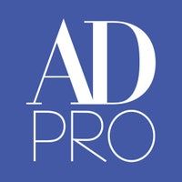 the ad pro logo on a blue background