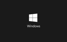 the windows logo on a black background