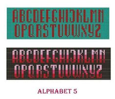 three different type of font and numbers are shown in this image with the same color